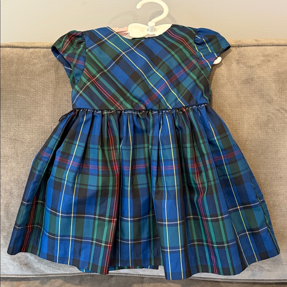 Plaid Blue and Green Dress